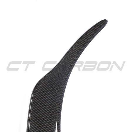 TOYOTA SUPRA 2019+ A90 CARBON FIBRE SPOILER - V3-Spoiler-CT CARBON-CT Carbon - High-quality carbon fiber and gloss black aerodynamic parts for premium sports and luxury vehicles.