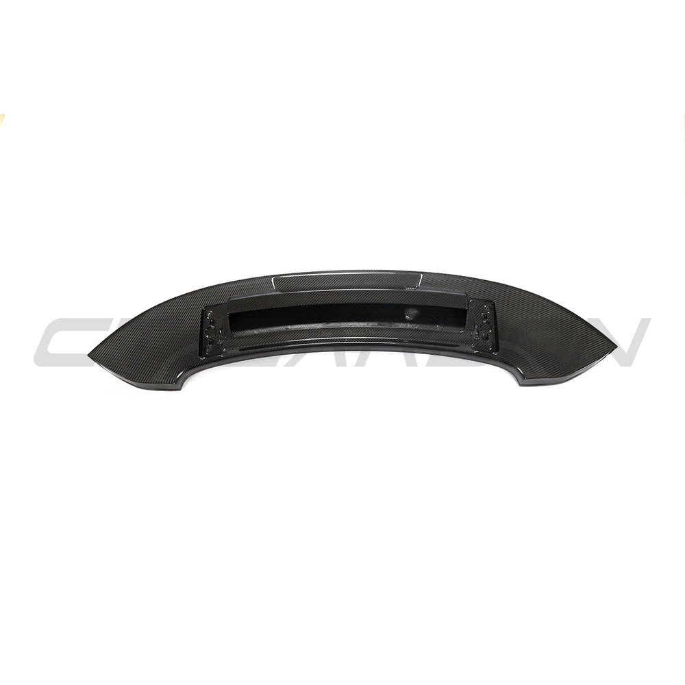PORSCHE 992 CARRERA/GTS/TARGA 2018+ CARBON FIBRE REPLACEMENT DUCKTAIL SPOILER-Spoiler-CT CARBON-CT Carbon - High-quality carbon fiber and gloss black aerodynamic parts for premium sports and luxury vehicles.