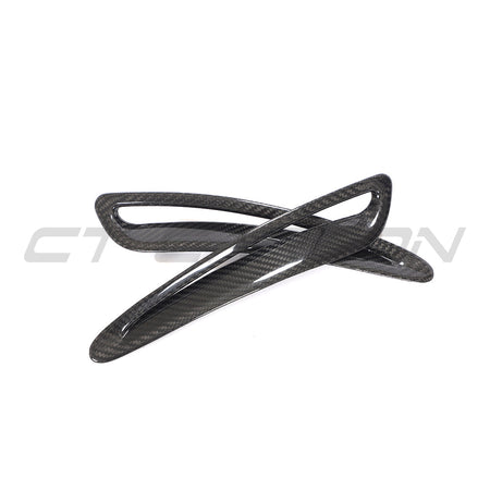 TOYOTA SUPRA 2019+ A90 CARBON FIBRE HOOD/BONNET TRIM-Accessories-CT CARBON-CT Carbon - High-quality carbon fiber and gloss black aerodynamic parts for premium sports and luxury vehicles.