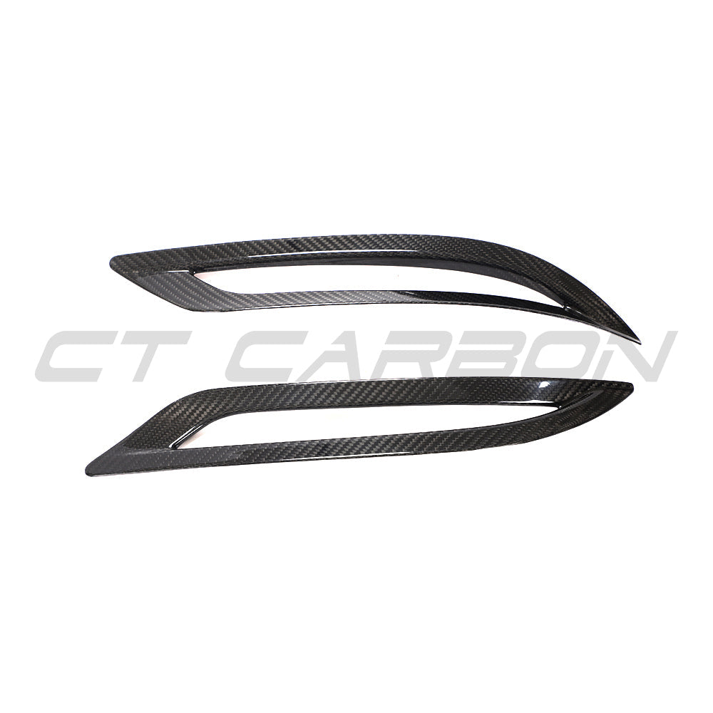 TESLA MODEL 3 2017-2023 CARBON FIBRE REAR REFLECTOR COVER-Accessories-CT CARBON-CT Carbon - High-quality carbon fiber and gloss black aerodynamic parts for premium sports and luxury vehicles.