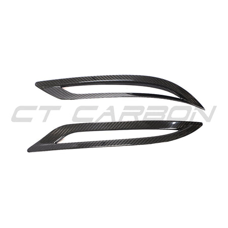 TESLA MODEL 3 2017-2023 CARBON FIBRE REAR REFLECTOR COVER-Accessories-CT CARBON-CT Carbon - High-quality carbon fiber and gloss black aerodynamic parts for premium sports and luxury vehicles.