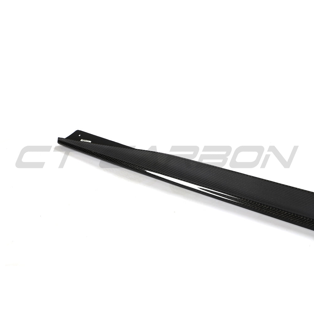 BMW 4 SERIES 2020+ G26 & i4 CARBON FIBRE SIDE SKIRTS-Side Skirts-CT CARBON-CT Carbon - High-quality carbon fiber and gloss black aerodynamic parts for premium sports and luxury vehicles.