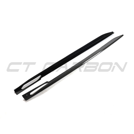 BMW 4 SERIES 2020+ G26 & i4 CARBON FIBRE SIDE SKIRTS-Side Skirts-CT CARBON-CT Carbon - High-quality carbon fiber and gloss black aerodynamic parts for premium sports and luxury vehicles.