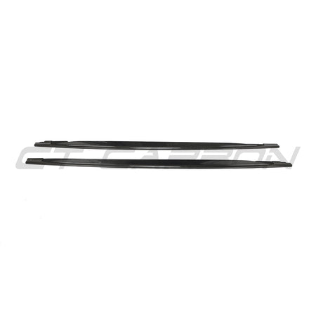 VW GOLF MK8 2020+ R CARBON FIBRE SIDE SKIRTS - V2-Side Skirts-CT CARBON-CT Carbon - High-quality carbon fiber and gloss black aerodynamic parts for premium sports and luxury vehicles.
