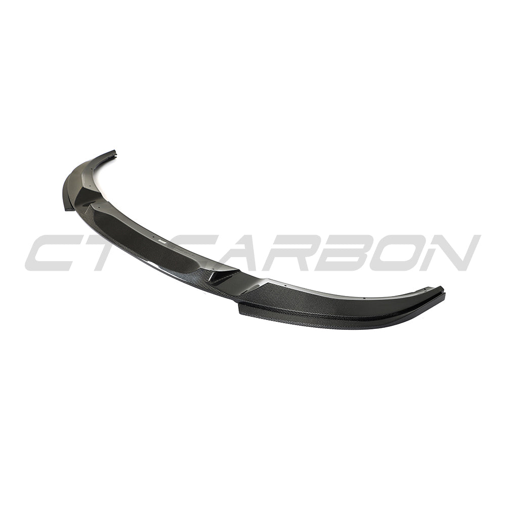 BMW 4 SERIES 2020+ G26 & i4 CARBON FIBRE SPLITTER-Splitter-CT CARBON-CT Carbon - High-quality carbon fiber and gloss black aerodynamic parts for premium sports and luxury vehicles.