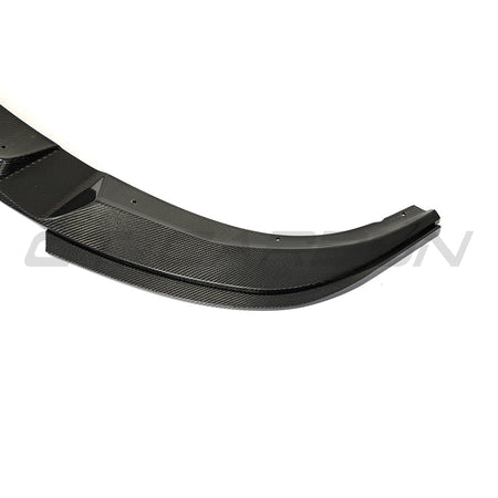 BMW 4 SERIES 2020+ G26 & i4 CARBON FIBRE SPLITTER-Splitter-CT CARBON-CT Carbon - High-quality carbon fiber and gloss black aerodynamic parts for premium sports and luxury vehicles.