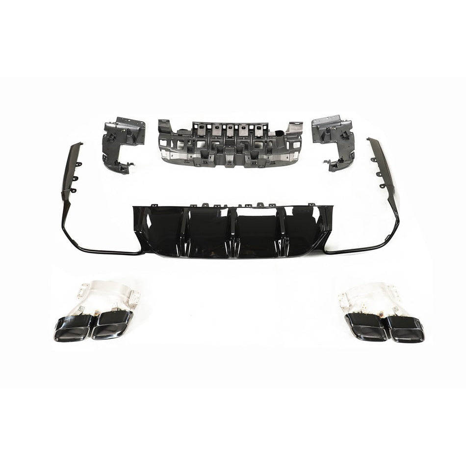 MERCEDES C238 2017-2020 E-CLASS COUPE QUAD TIP DIFFUSER