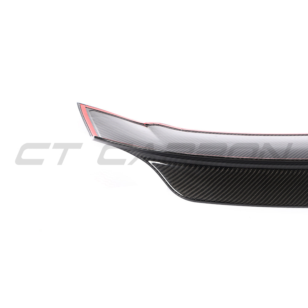 PORSCHE 911 991.2 GTS/CARRERA/ TARGA 2017-2019 CARBON FIBRE SPOILER V2-Spoiler-CT CARBON-CT Carbon - High-quality carbon fiber and gloss black aerodynamic parts for premium sports and luxury vehicles.