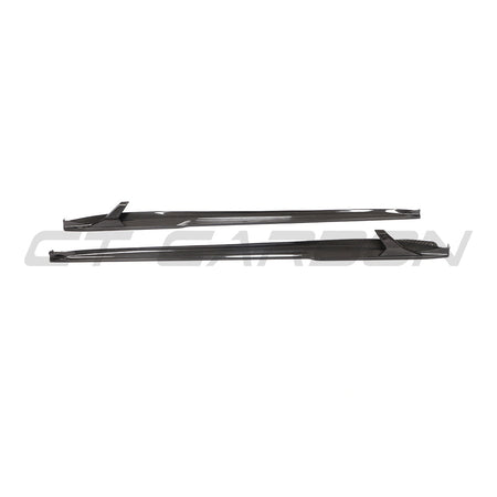PORSCHE 911 991.2 GTS 2017-2019 CARBON FIBRE SIDE SKIRT EXTENSIONS-Side Skirts-CT CARBON-CT Carbon - High-quality carbon fiber and gloss black aerodynamic parts for premium sports and luxury vehicles.