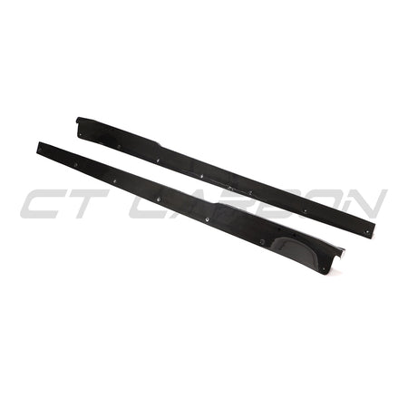 PORSCHE 911 991.2 GTS 2017-2019 CARBON FIBRE SIDE SKIRT EXTENSIONS-Side Skirts-CT CARBON-CT Carbon - High-quality carbon fiber and gloss black aerodynamic parts for premium sports and luxury vehicles.