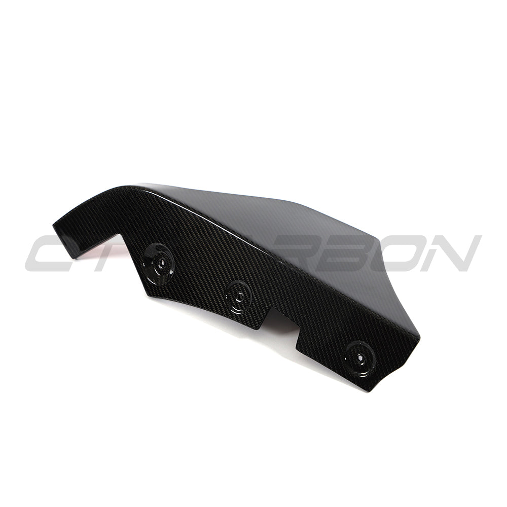 TOYOTA SUPRA 2019+ A90 CARBON FIBRE REAR BUMPER CORNERS-Accessories-CT CARBON-CT Carbon - High-quality carbon fiber and gloss black aerodynamic parts for premium sports and luxury vehicles.