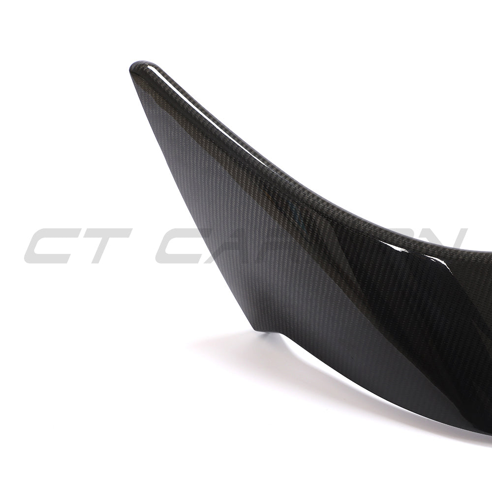 TOYOTA SUPRA 2019+ A90 CARBON FIBRE WING-Spoiler-CT CARBON-CT Carbon - High-quality carbon fiber and gloss black aerodynamic parts for premium sports and luxury vehicles.