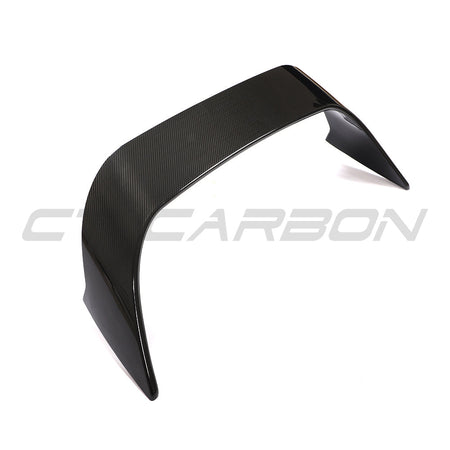 TOYOTA SUPRA 2019+ A90 CARBON FIBRE WING-Spoiler-CT CARBON-CT Carbon - High-quality carbon fiber and gloss black aerodynamic parts for premium sports and luxury vehicles.