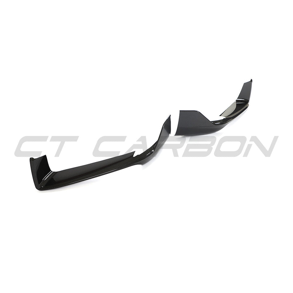 PORSCHE 992 CARRERA 2018-2024 CARBON FIBRE CORNER SPLITTERS