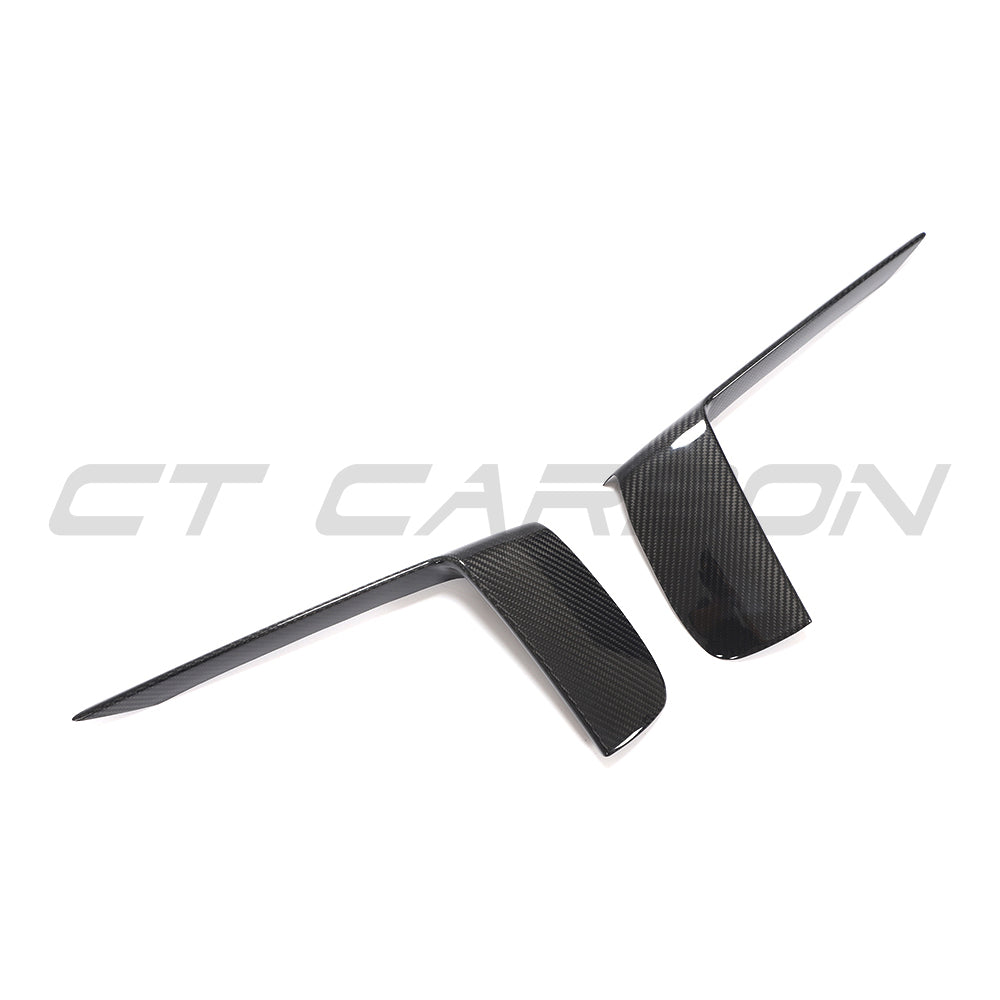 PORSCHE 911 991.2 GT3RS 2018-2020 CARBON FIBRE FRONT BUMPER TRIM COVERS-Accessories-CT CARBON-CT Carbon - High-quality carbon fiber and gloss black aerodynamic parts for premium sports and luxury vehicles.