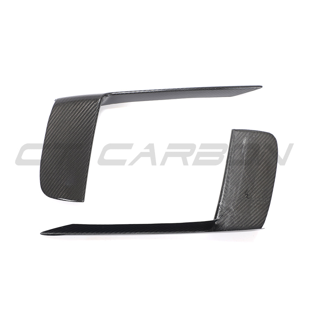 PORSCHE 911 991.2 GT3RS 2018-2020 CARBON FIBRE FRONT BUMPER TRIM COVERS-Accessories-CT CARBON-CT Carbon - High-quality carbon fiber and gloss black aerodynamic parts for premium sports and luxury vehicles.