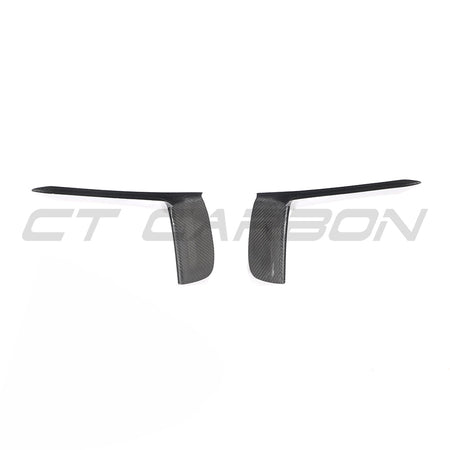 PORSCHE 911 991.2 GT3RS 2018-2020 CARBON FIBRE FRONT BUMPER TRIM COVERS-Accessories-CT CARBON-CT Carbon - High-quality carbon fiber and gloss black aerodynamic parts for premium sports and luxury vehicles.