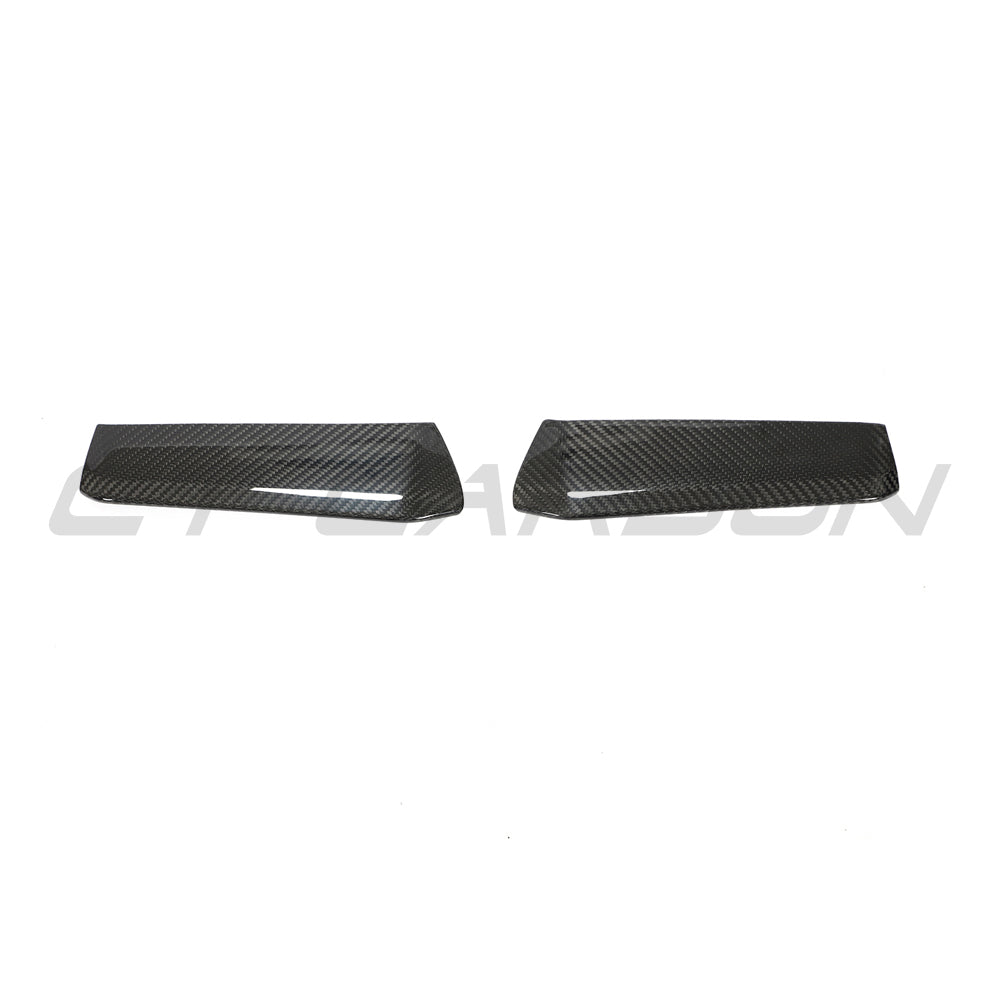 AUDI RS3 8Y 2022-2024 CARBON FIBRE FRONT BUMPER CORNERS - CT DESIGN-Accessories-CT CARBON-CT Carbon - High-quality carbon fiber and gloss black aerodynamic parts for premium sports and luxury vehicles.