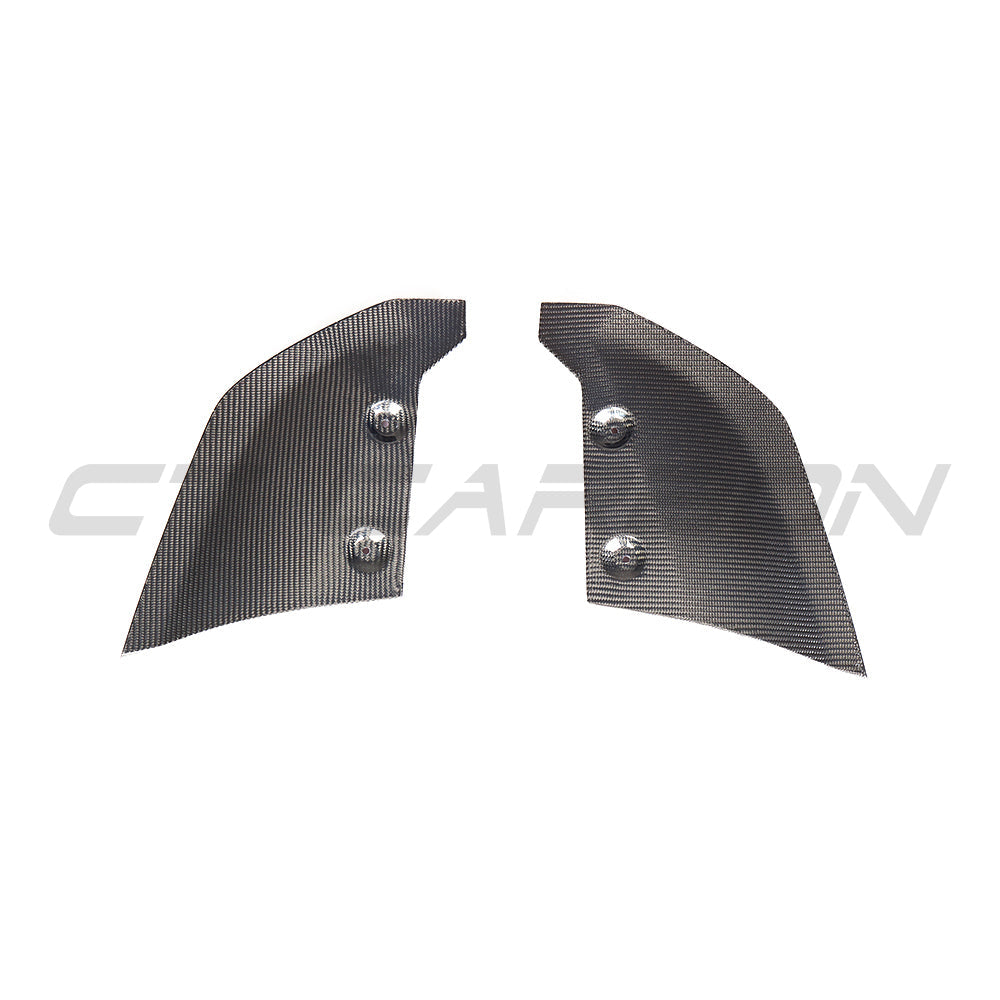 AUDI R8 V10 GEN 2 2015-2019 CARBON FIBRE REAR BUMPER LOWER CORNERS-Accessories-CT CARBON-CT Carbon - High-quality carbon fiber and gloss black aerodynamic parts for premium sports and luxury vehicles.