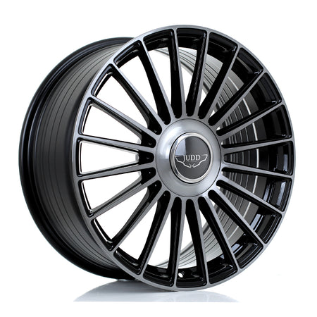 JUDD JSF8 20x9 ET25-50 5X127 GLOSS BLACK TITANIUM BRUSHED
