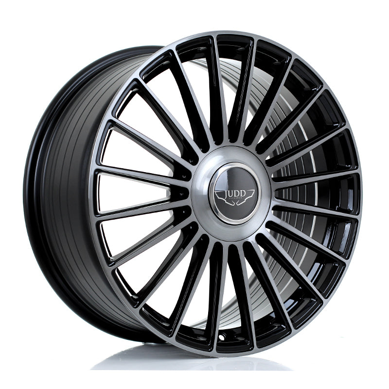 JUDD JSF8 20x9 ET25-50 5X120.65 GLOSS BLACK TITANIUM BRUSHED