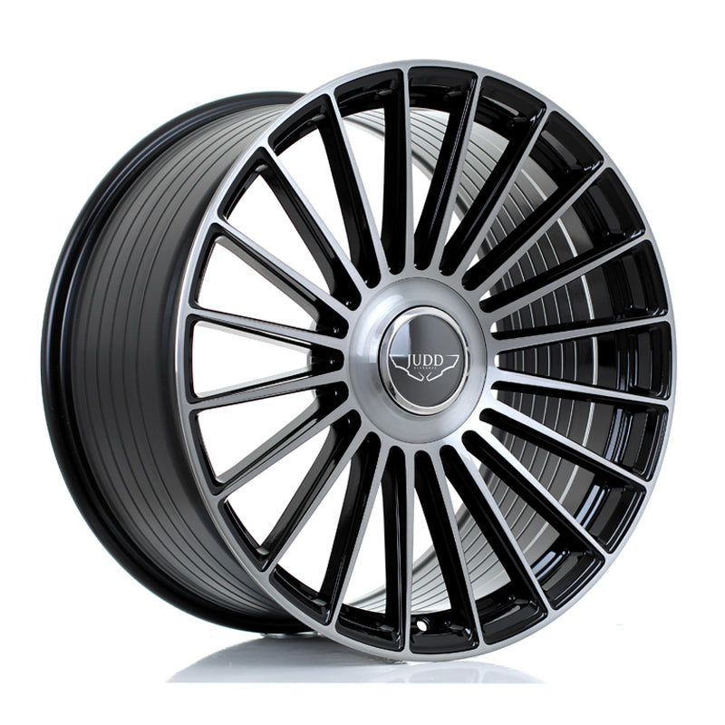 JUDD JSF8 21x10.5 ET15-50 5X120.65 GLOSS BLACK TITANIUM BRUSHED