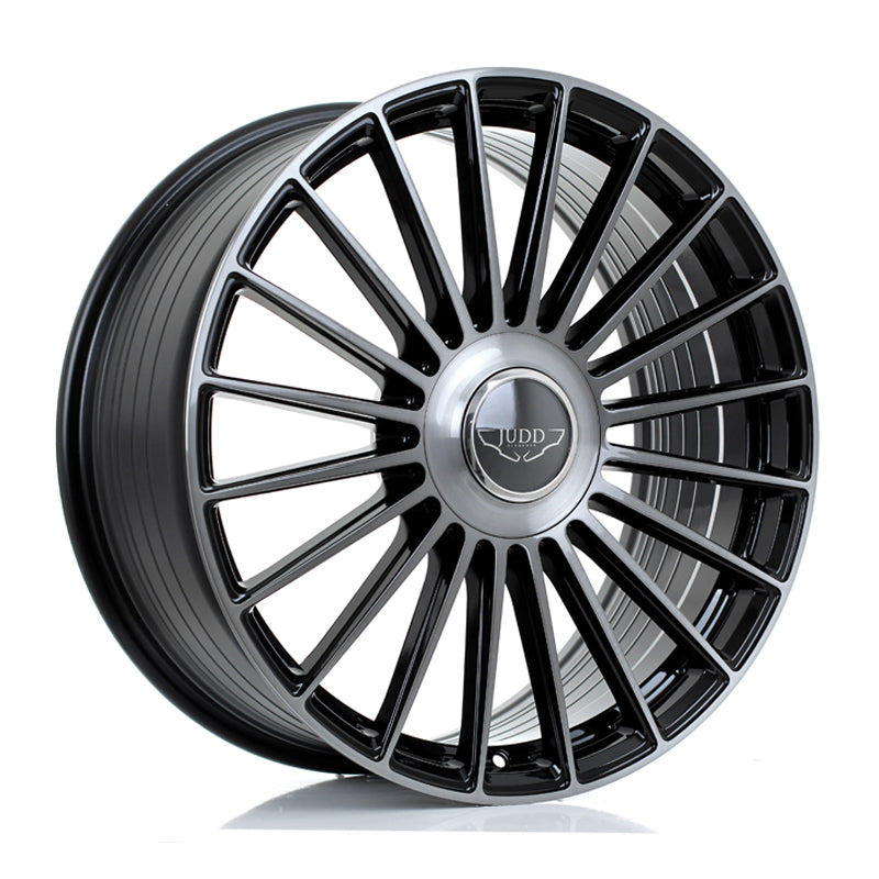 JUDD JSF8 21x9 ET15-50 5X105 GLOSS BLACK TITANIUM BRUSHED