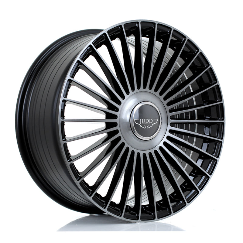 JUDD JSF9 20x9 ET25-50 5X118 GLOSS BLACK TITANIUM BRUSHED