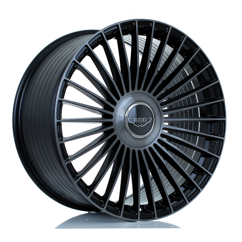 JUDD JSF9 21x10.5 ET15-50 5X108 GLOSS BLACK TITANIUM BRUSHED