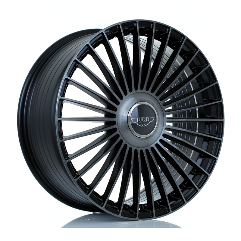 JUDD JSF9 21x9 ET15-50 5X108 GLOSS BLACK TITANIUM BRUSHED