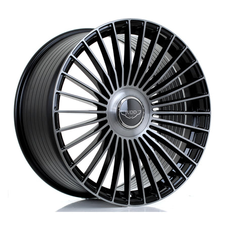 JUDD JSF9 22x10.5 ET25-45 5X130 GLOSS BLACK TITANIUM BRUSHED