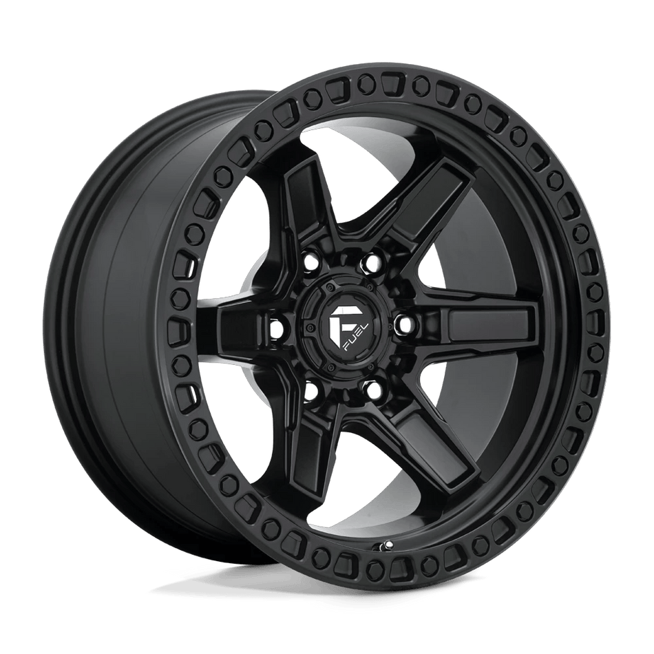 Fuel 1PC D697 KICKER 17x9 ET-12 6x139.7 Matte Black