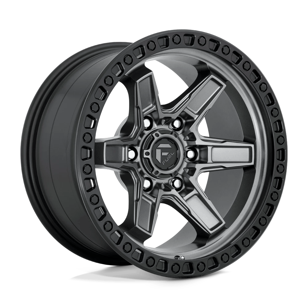 Fuel 1PC D698 KICKER 17x9 ET1 5x150 Matte Gunmetal Black Bead Ring