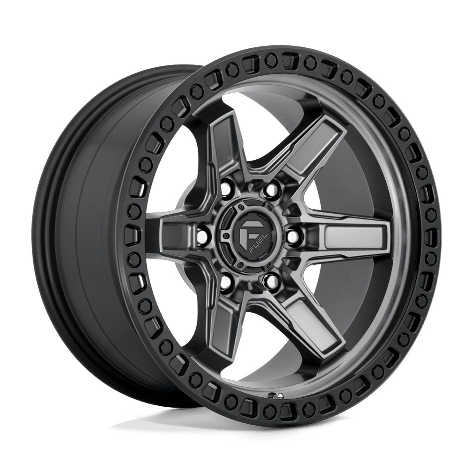 Fuel 1PC D698 KICKER 17x9 ET1 5x150 Matte Gunmetal Black Bead Ring
