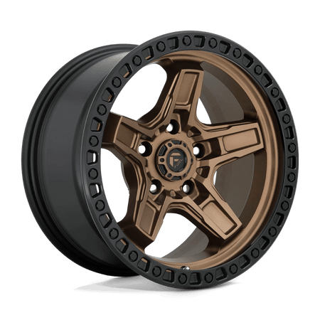 Fuel 1PC D699 KICKER 17x9 ET-12 5x127 Matte Bronze Black Bead Ring
