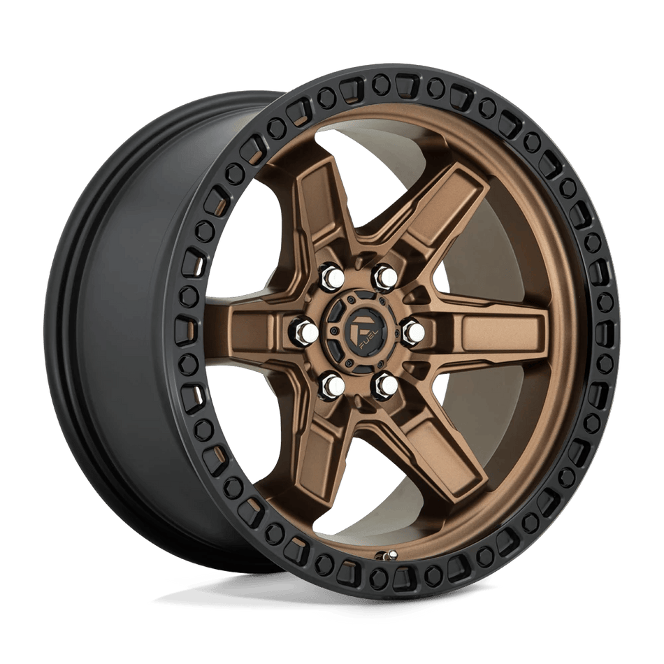 Fuel 1PC D699 KICKER 17x9 ET12 6x114.3 Matte Bronze Black Bead Ring