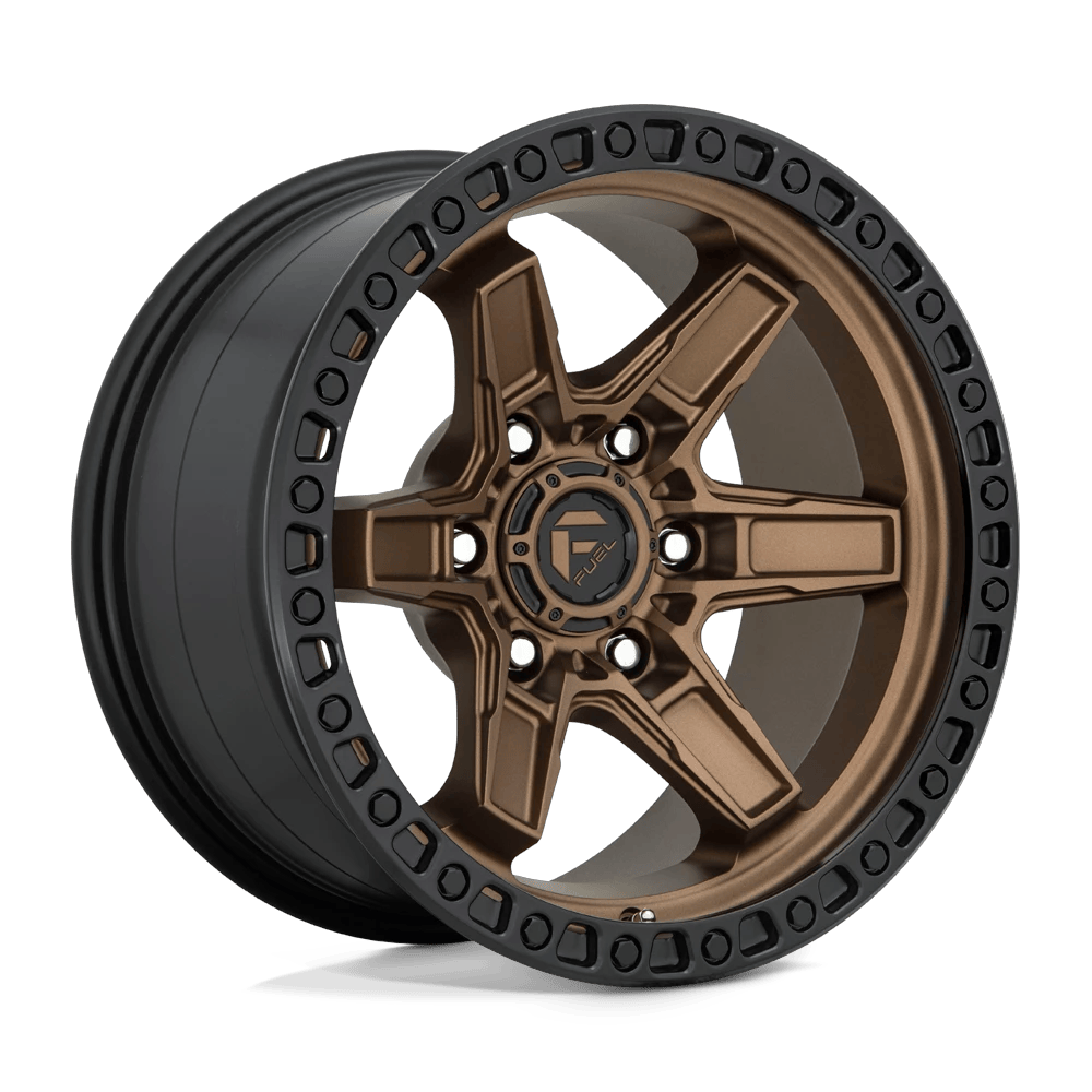 Fuel 1PC D699 KICKER 17x9 ET1 6x139.7 Matte Bronze Black Bead Ring