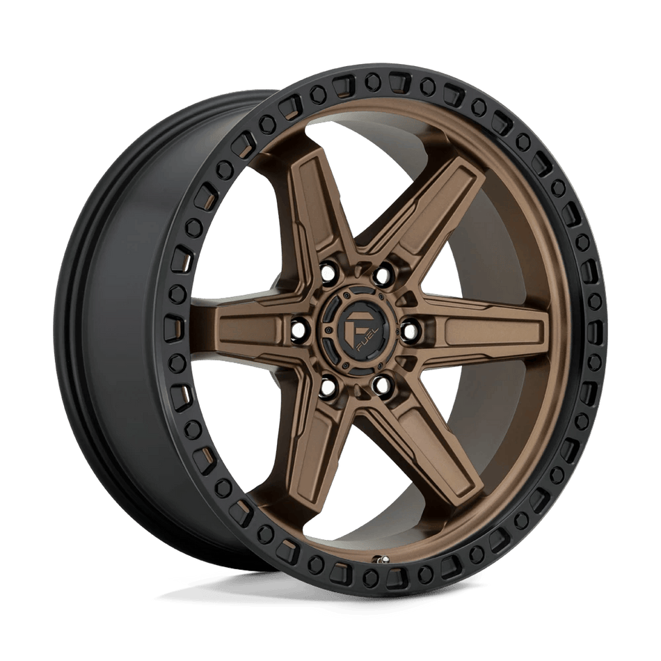 Fuel 1PC D699 KICKER 20x9 ET1 6x139.7 Matte Bronze Black Bead Ring