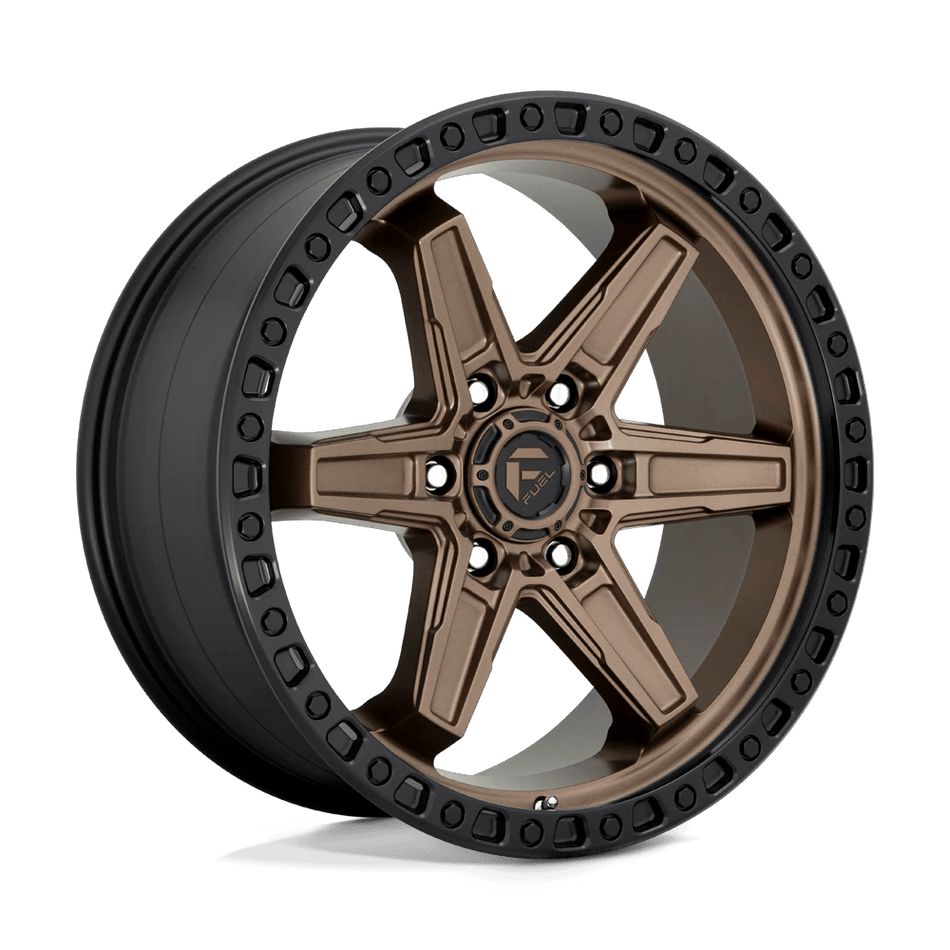 Fuel 1PC D699 KICKER 20x9 ET20 6x114.3 Matte Bronze Black Bead Ring
