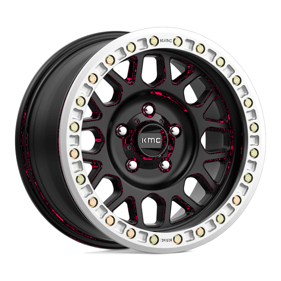 KMC KM234 GRENADE DESERT BEADLOCK 20x9 ET-12 BLANK Satin Black