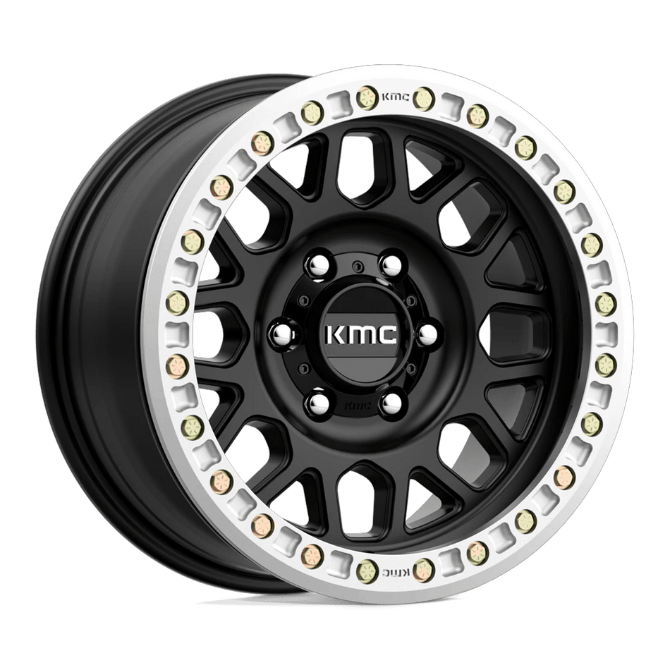KMC KM234 GRENADE DESERT BEADLOCK 17x8.5 ET0 6x165.1 Satin Black
