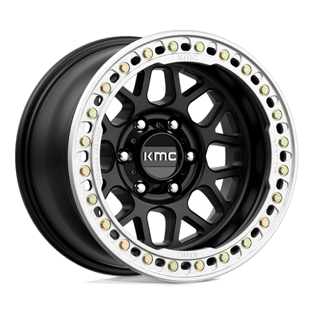 KMC KM235 GRENADE CRAWL BEADLOCK 17x9 ET-38 6x139.7 Satin Black