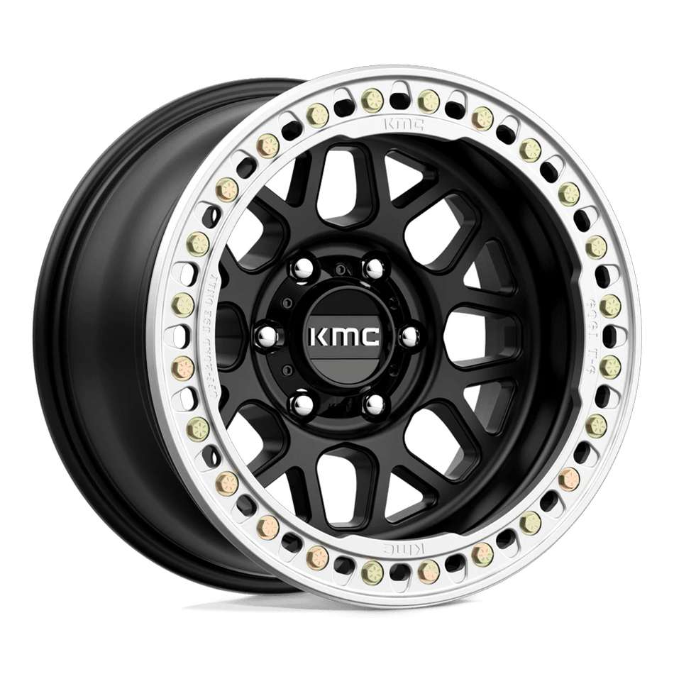 KMC KM235 GRENADE CRAWL BEADLOCK 17x9 ET-38 6x139.7 Satin Black