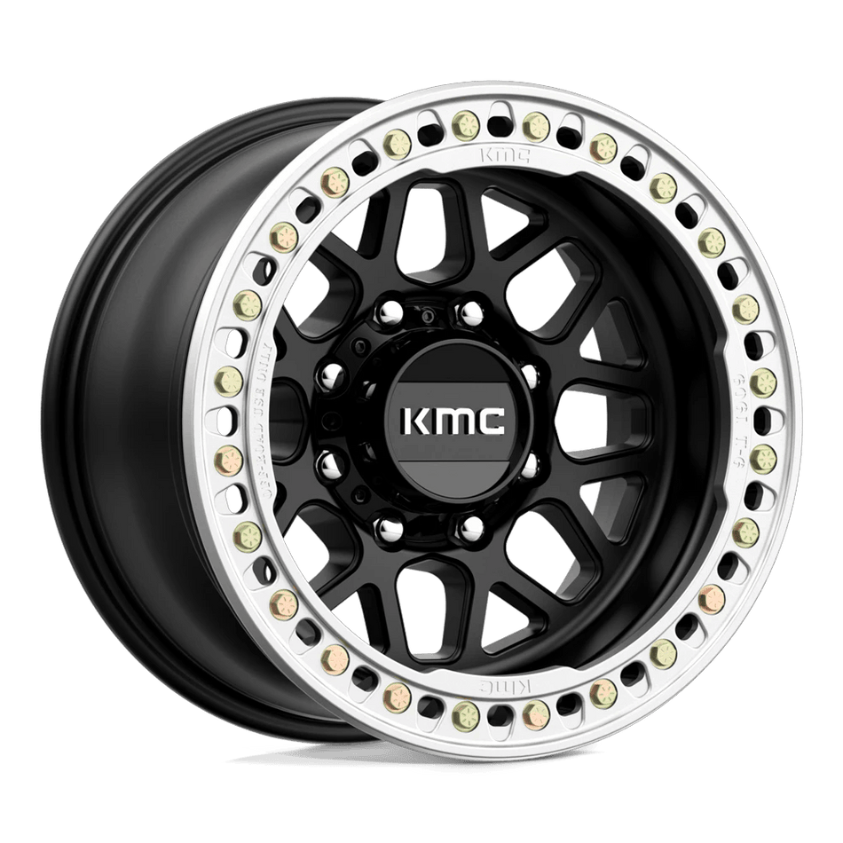 KMC KM235 GRENADE CRAWL BEADLOCK 17x9 ET-38 8x165.1 Satin Black