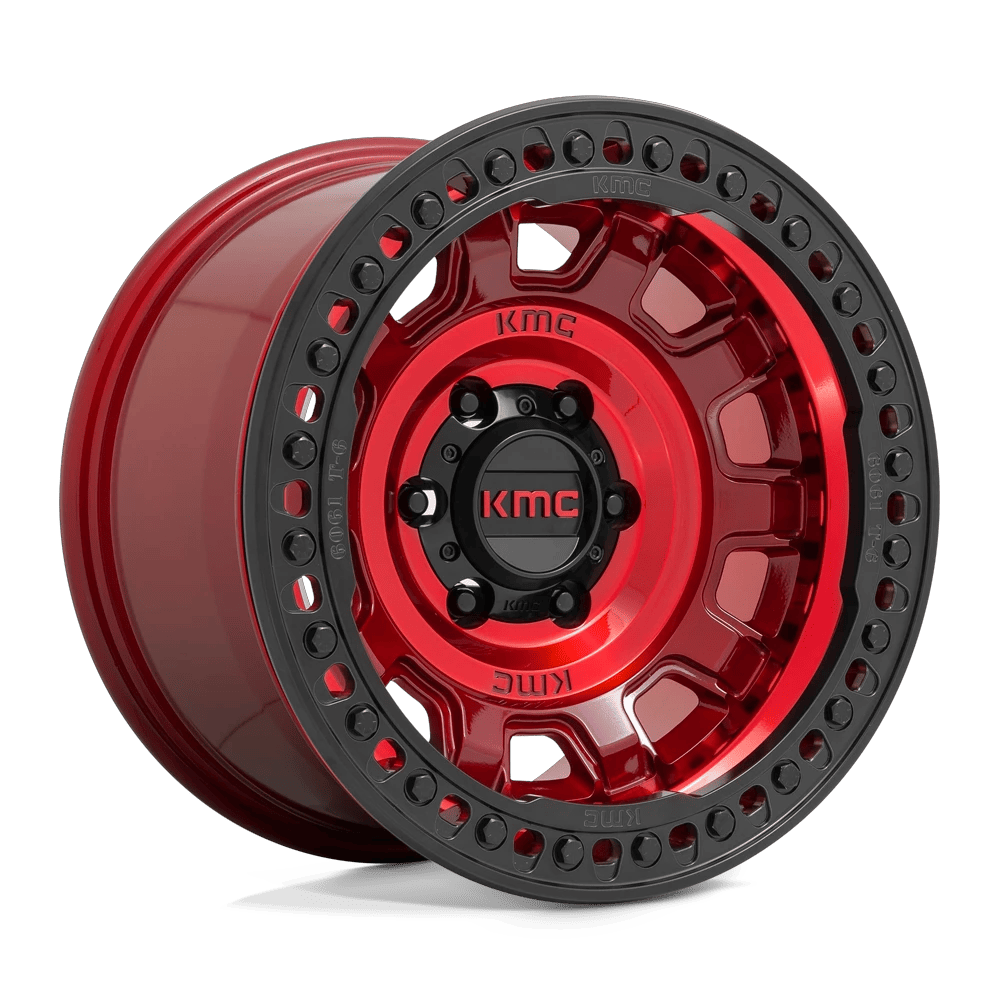 KMC KM236 TANK BEADLOCK 17x9 ET-38 6x139.7 Candy Red