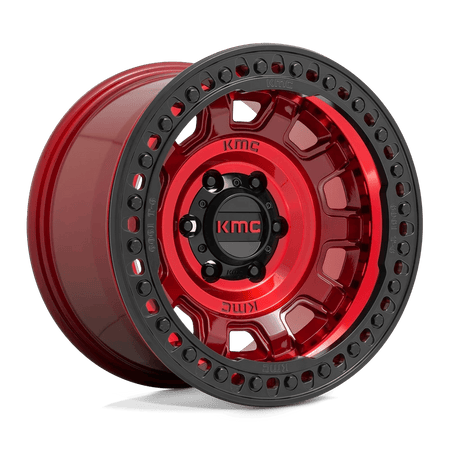 KMC KM236 TANK BEADLOCK 17x9 ET-38 6x139.7 Candy Red