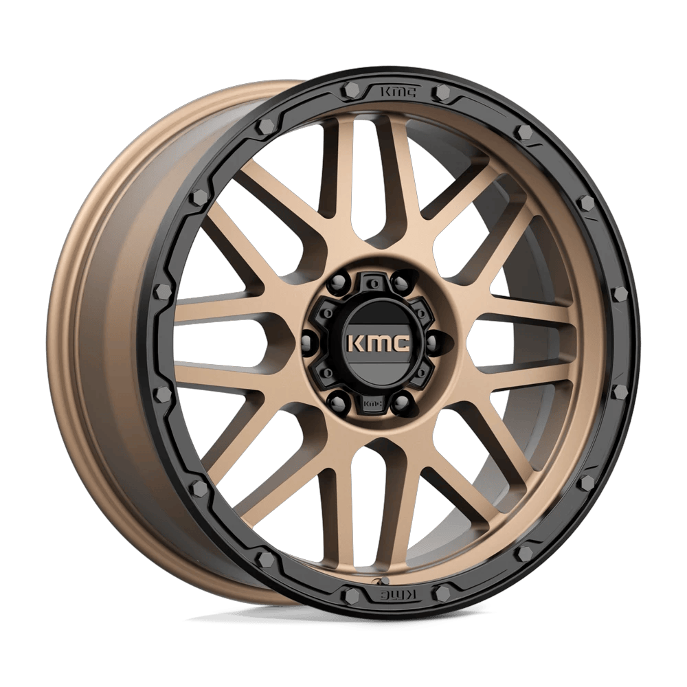 KMC KM535 GRENADE OFF-ROAD 20x9 ET18 6x139.7 Matte Bronze w/ Matte Black Lip