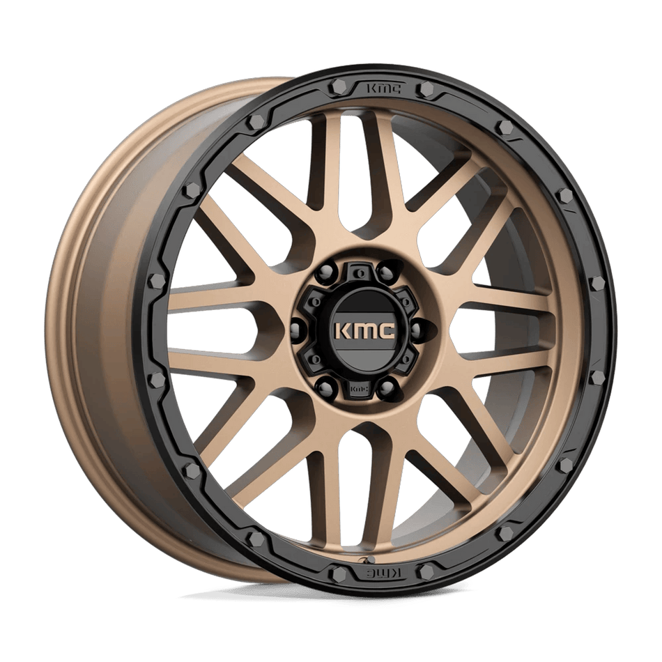 KMC KM535 GRENADE OFF-ROAD 20x9 ET18 6x139.7 Matte Bronze w/ Matte Black Lip