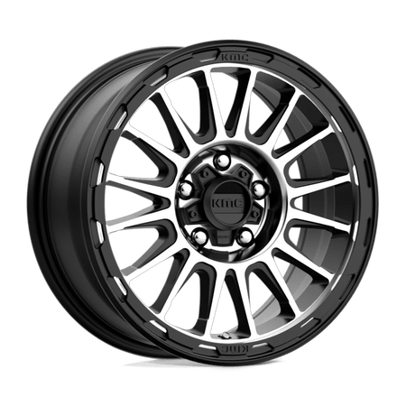 KMC KM542 IMPACT 16x8 ET0 5x150 Satin Black Machined