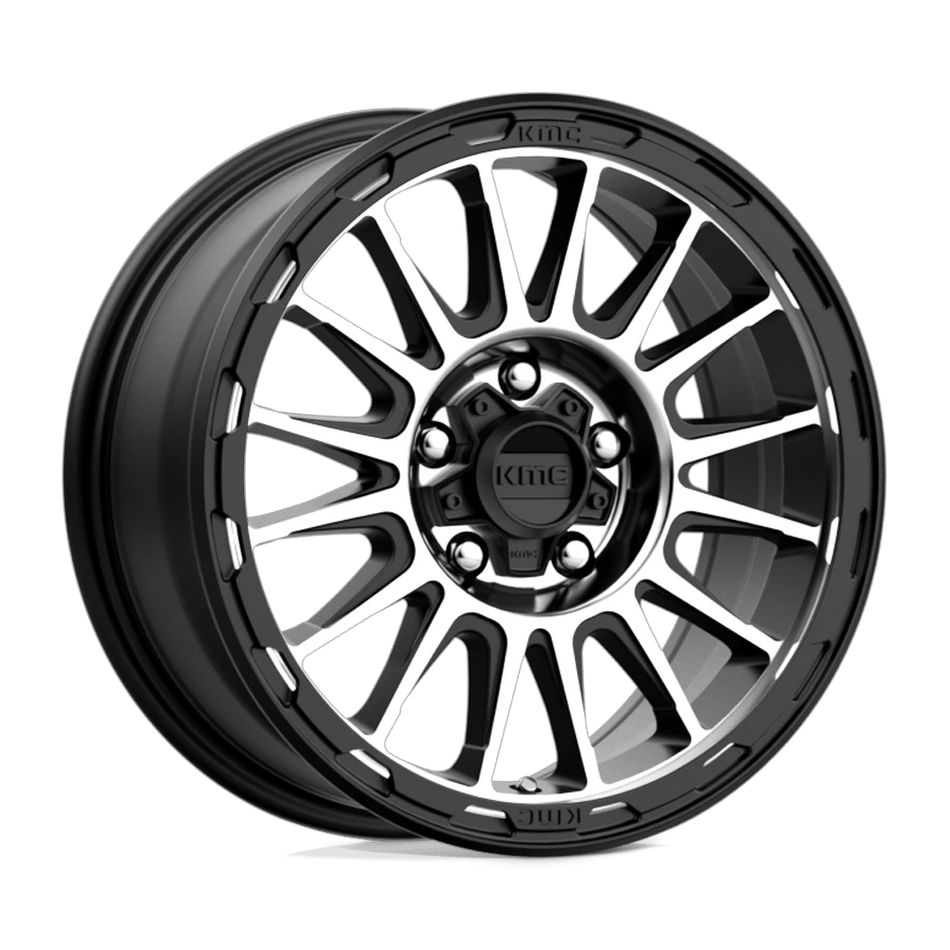 KMC KM542 IMPACT 16x8 ET0 5x150 Satin Black Machined